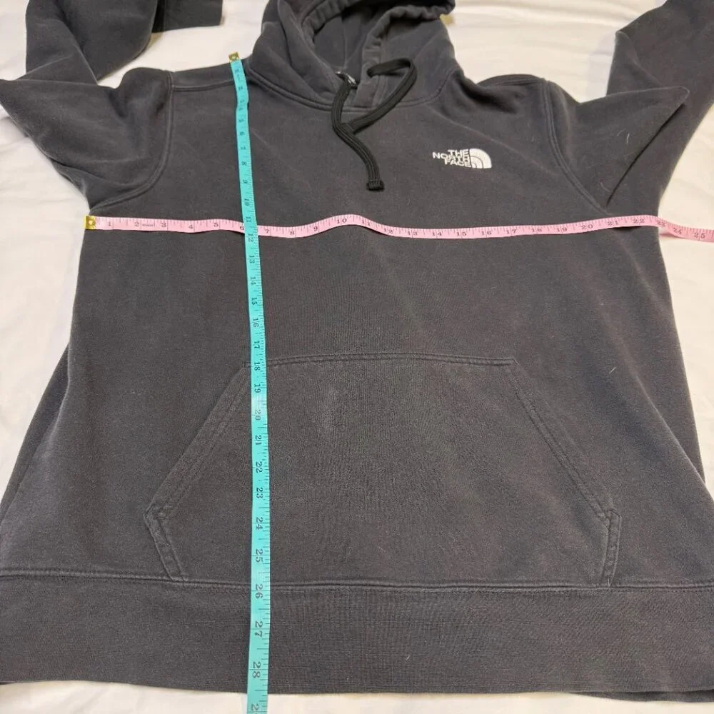 The North Face Hoodie Men’s‎ Large Black Camo Logo “Never Stop Exploring” GUC